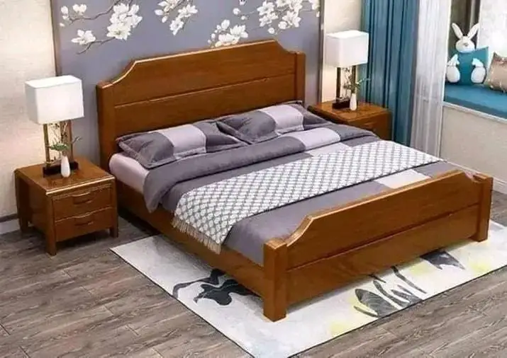 simple wooden bed design