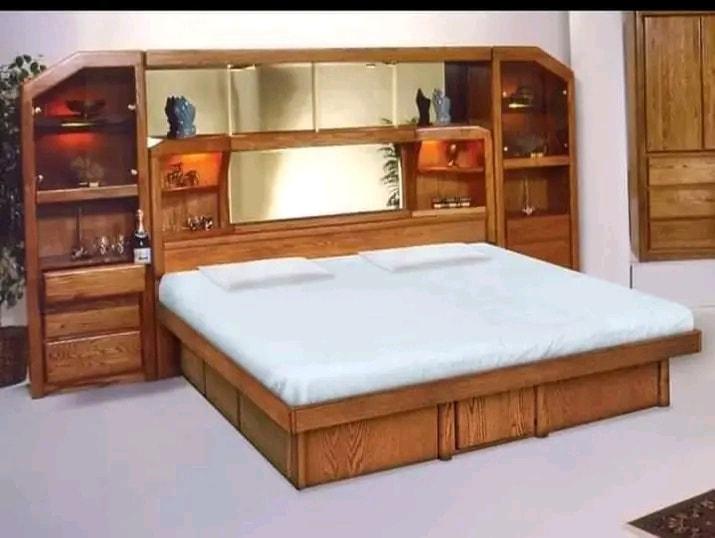 simple wooden bed design