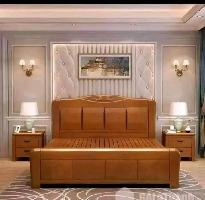 simple wooden bed design