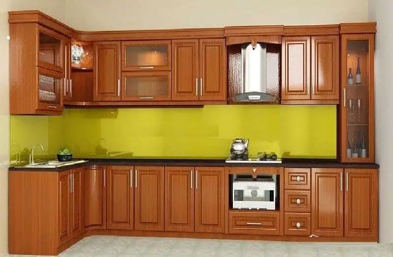 Wooden kitchen design