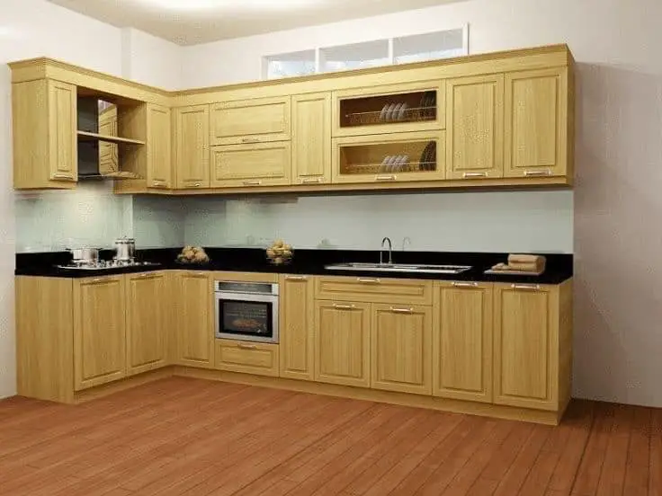 Wooden kitchen design